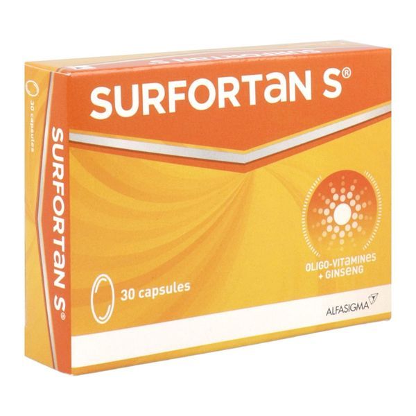 SURFORTAN S Capsule, complément alimentaire à base d'oligovitamines et ginseng, bt 30