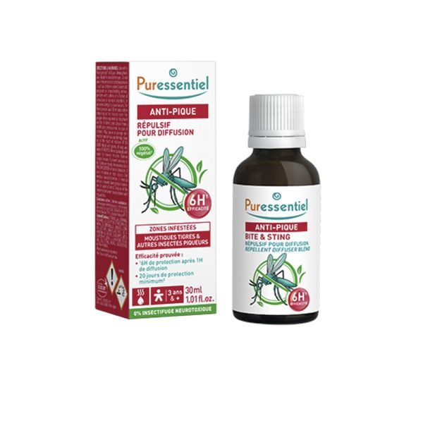 PURESSENTIEL ANTIPIQUE REPULSIF POUR DIFFUSION Répulsif pour diffuseur, fl 30 ml