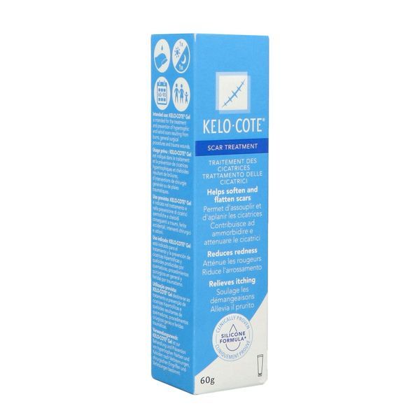KELO - COTE TRAITEMENT DES CICATRICES Gel de silicone transparent, dispositif médical, tube 60 g