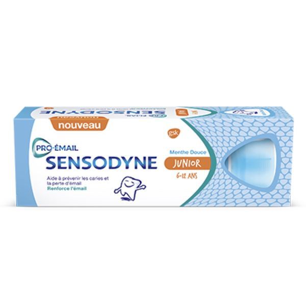 SENSODYNE PRO - EMAIL DENTIFRICE JUNIOR Dentifrice fluoré, goût menthe douce, tube 50 ml