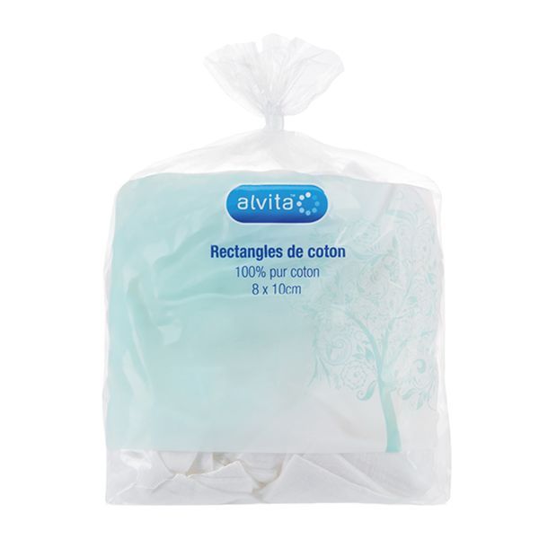 Alvita Rectangles De Coton Sachet 180