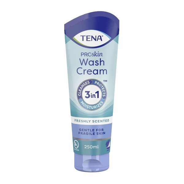 TENA WASH CREAM creme lavante sans rincage flacon 250 ml