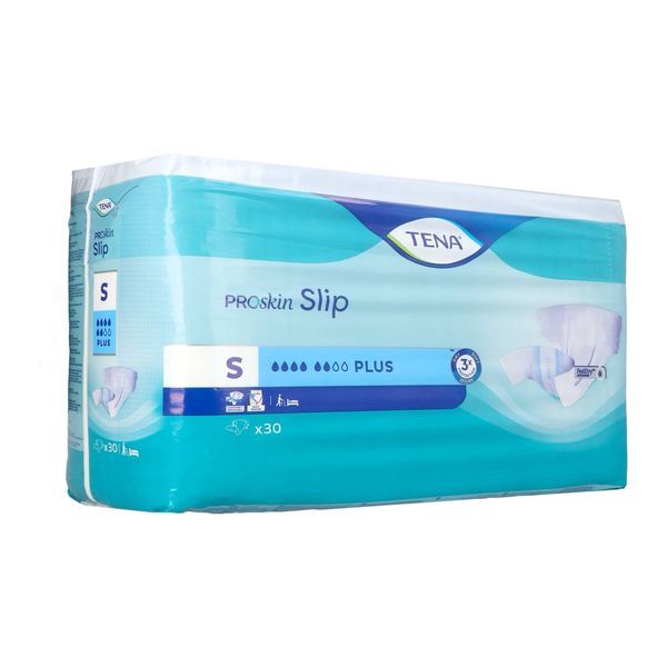 TENA PROSKIN SLIP PLUS Change complet hypoallergénique, sans latex, pour incontinence urinaire, small (ref. 710001), sac 30
