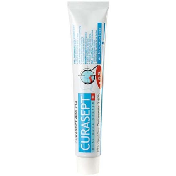 Curasept Ads 712/0,05% Chx & 0,05% Fluorid Gel Dentifrice Tube 75 Ml 1
