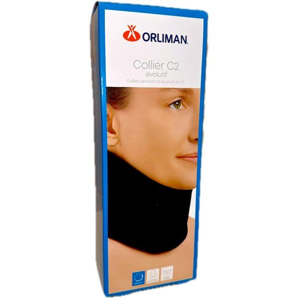 Orliman Collier Cervical C2 Evolutif En C1 H 9.5 Cm Noir T4 1