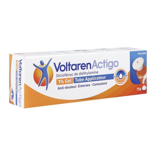 Voltarenactigo 1 Pour Cent Gel 1 Tube Applicateur Lamine Aluminium De 75 G
