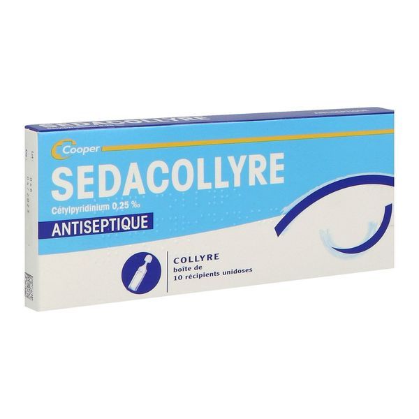 Sedacollyre Cetylpyridinium 0,25 Pour Mille Collyre En Recipient Unidose B/10
