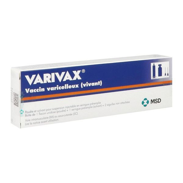 Varivax Vaccin Varicelleux Vivant Poudre Et Solvant Pour Suspension Injectable Poudre En Flacon + Solvant En Seringue Preremplie Sans Aiguille Attache
