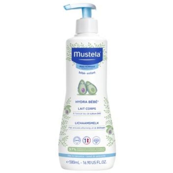 Mustela Lait Corps Hydra Bebe A L'Avocat Bio Eau Flacon 500 Ml 1