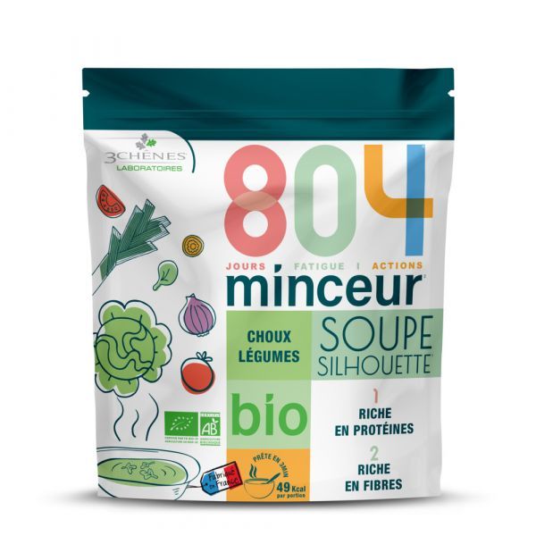 3 Chenes 804 Soupe silhouette, Choux Légumes BIO - sachet 180 g
