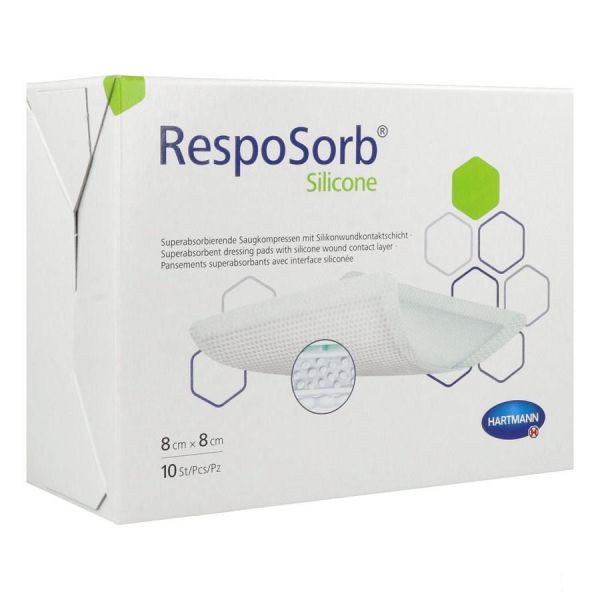 Panst RESPOSORB Silicone 8x8cm  Bte 10