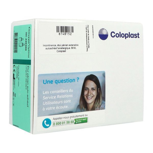 CONVEEN OPTIMA Etui pénien standard, autoadhésif, diamètre 30 mm (ref. 22030), bt 30