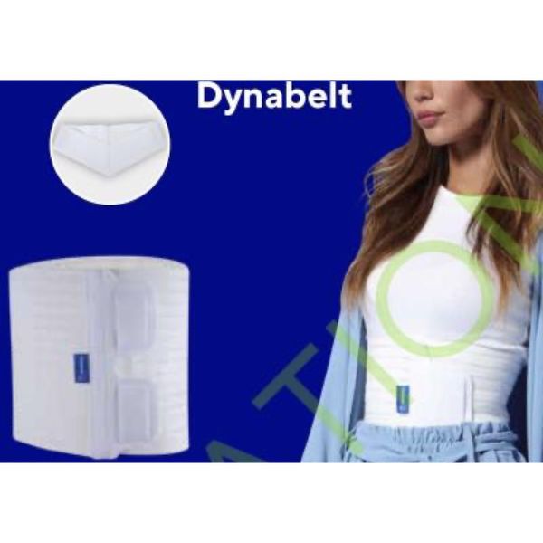 DYNABELT Ceinture de soutien abdominal élastique, hauteur 18 cm, patte hypogastrique, taille 4 (ref. 23510320300199), unité