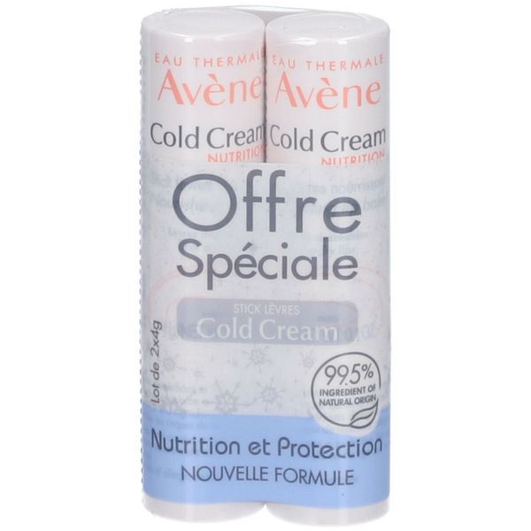 Avene Cold Cream Sticks Levres 2X4G