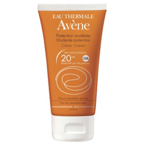 AVENE PROTECTION MODEREE CREME Crème solaire protection modérée, SPF 20, tube 50 ml