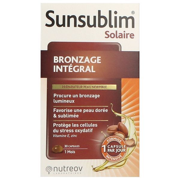 Nutreov Sunsublim Bronzage Intégral Peau Normale 30 Capsules