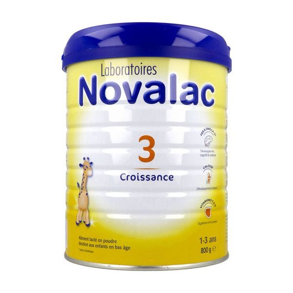 NOVALAC 3 CROISSANCE Lait de croissance pour nourrisson, bt 800 g