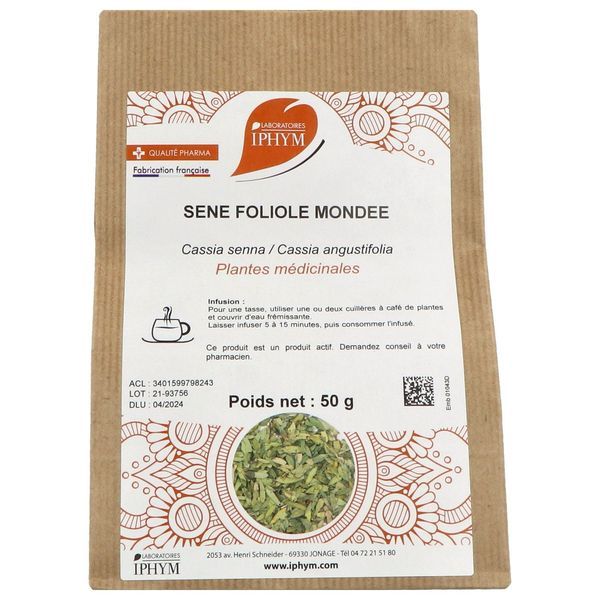 SENE FOLIOLE IPHYM Foliole de séné, vrac, entière, sac 50 g