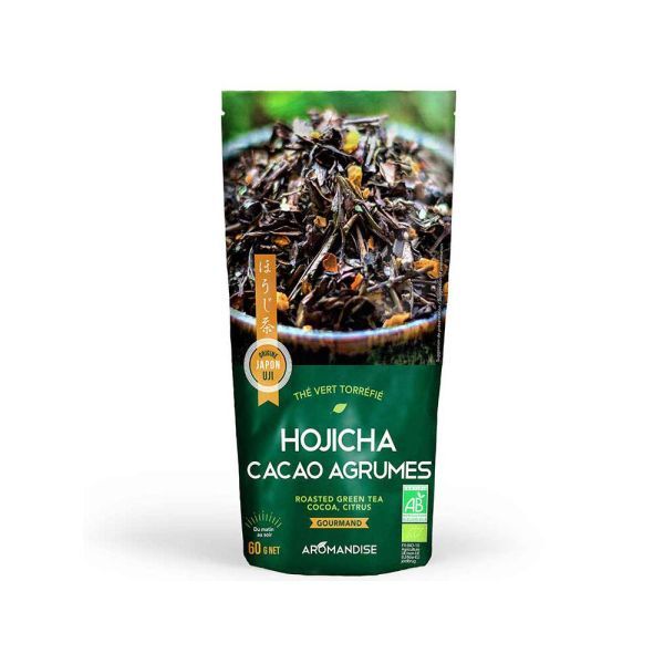 Aromandise Thé vert torréfié Hojicha Cacao Agrumes - 60 g