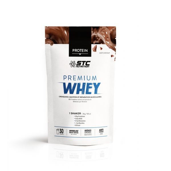 STC Nutrition Pure Premium Whey Protein Chocolat - sachet 750 g