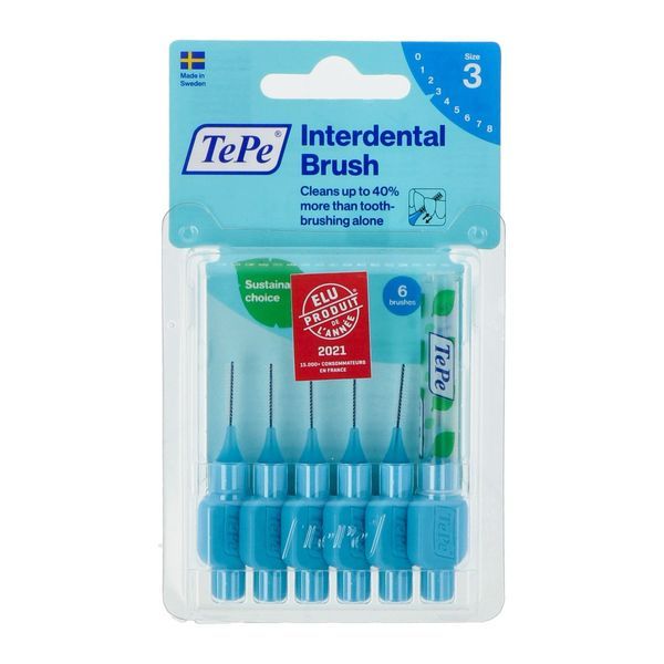 Tepe Interdental Brush 0,6Mm Bleu (Brossette Interdentaire) Bros/Dent 6