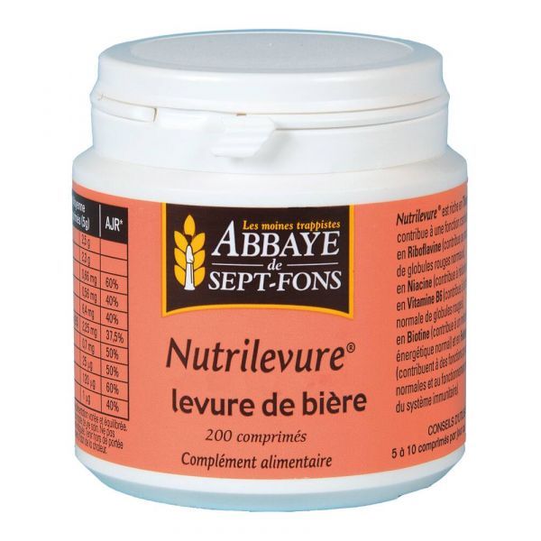 Abbaye de Sept-Fons Nutrilevure (Germe de blé et levure de bière) - 200 comprimés