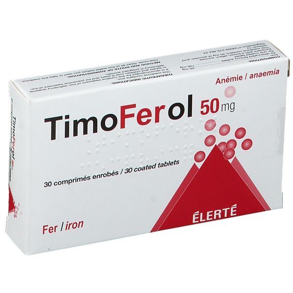 Timoferol 50 Mg (Sulfate Ferreux) Comprimes Enrobes B/30