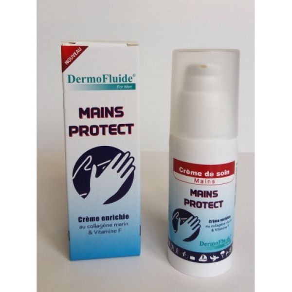 DERMOFLUIDE MAINS PROTECT - CREME NOURRISSANTE POUR MAINS ABIMEES FL POMPE 30 ML 1