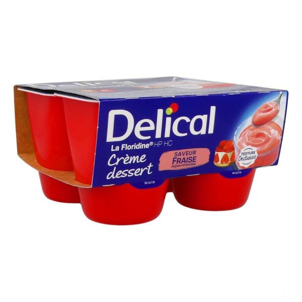 Delical Floridine Creme Dessert Fraise Facon Patissiere - Nouvelle Formule Preparation Pot 200 G 4