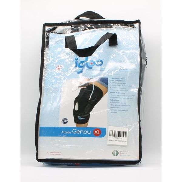 Igloo Attelle De Genou Articule Cryotherapie Compressive Noir Xl 1