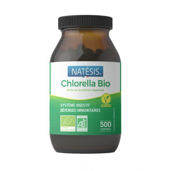 Natesis Chlorella BIO - 500 comprimés à 500 mg