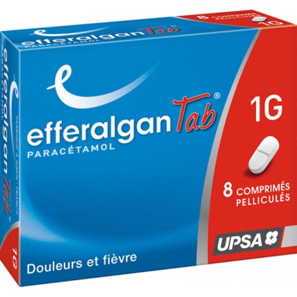 EFFERALGAN 1 g comprimé pelliculé B/8