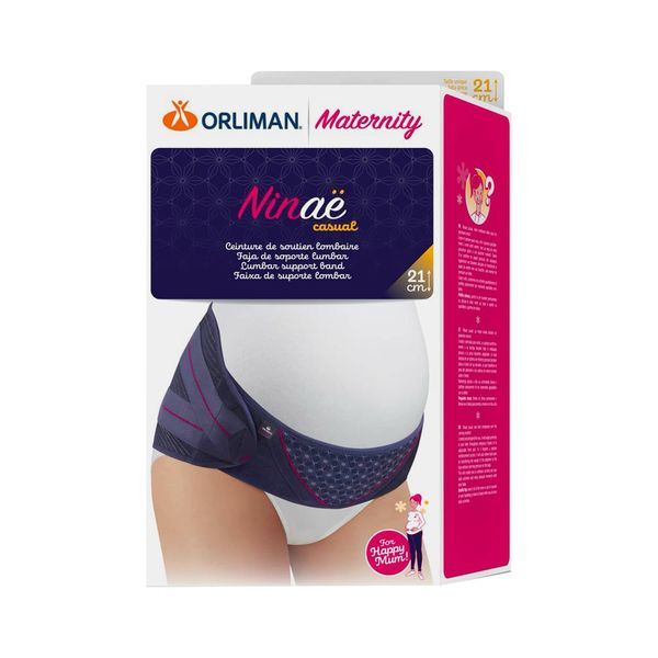 Orliman Maternity Bande Ceinture De Soutien Lombaire Ninae Casual Hauteur 21Cm Attelle Violet Unique 1