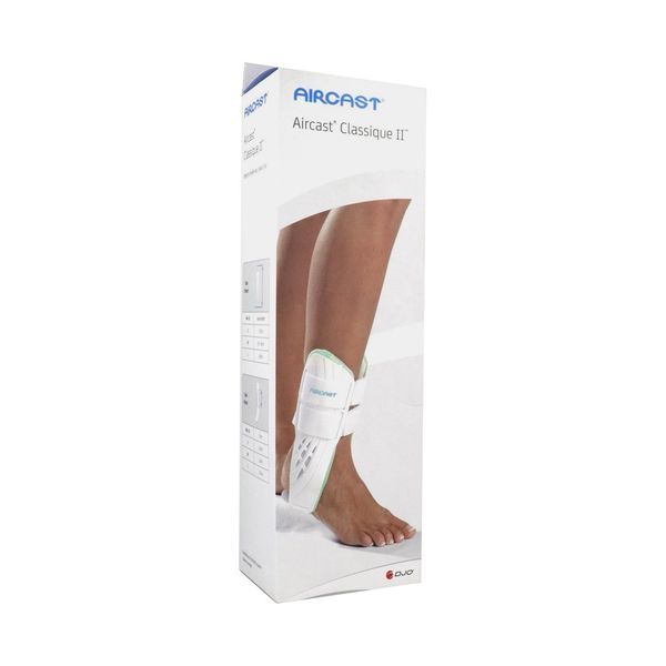 AIRCAST CLASSIQUE II Orthèse stabilisatrice de cheville à cellules pneumatiques pré-gonflées, droit, M - training (ref. 82-02VMR), unité
