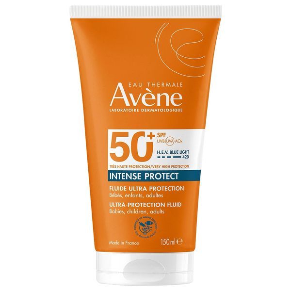 AVENE INTENSE PROTECT FLUIDE ULTRA PROTECTION SPF 50+ Fluide solaire très haute protection, SPF 50+, tube 150 ml