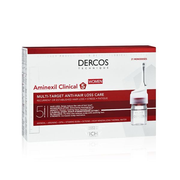 Vichy Dercos Aminexil Clinical 5 - Traitement Pour Femmes Dose 6 Ml 21