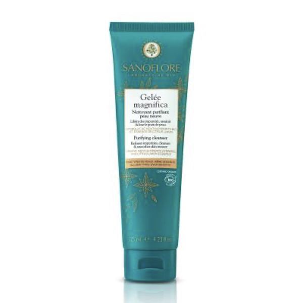 SANOFLORE BIO GELEE MAGNIFICA Gelée bio nettoyante purifiante anti-imperfection, tube 125 ml