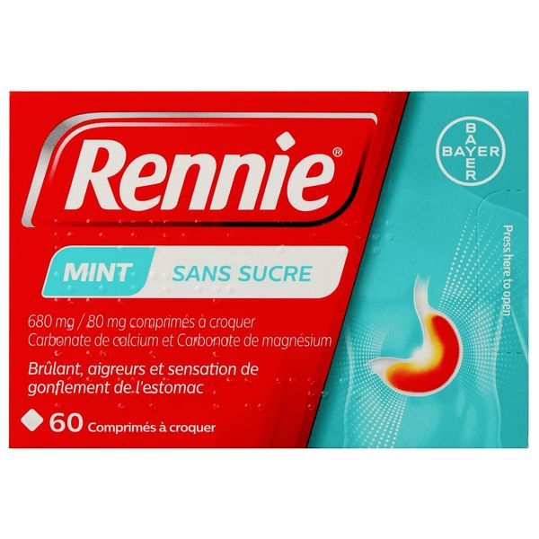 RENNIE SANS SUCRE COMPRIME A CROQUER B/60