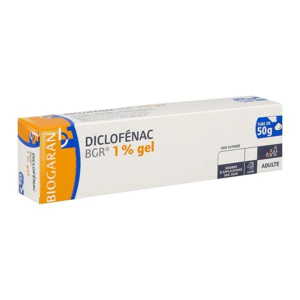 DICLOFENAC BGR Gel 1 %, boîte 1 tube 50 g
