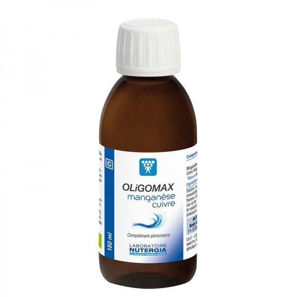 Nutergia - Oligomax Manganèse-Cuivre - flacon 150 ml
