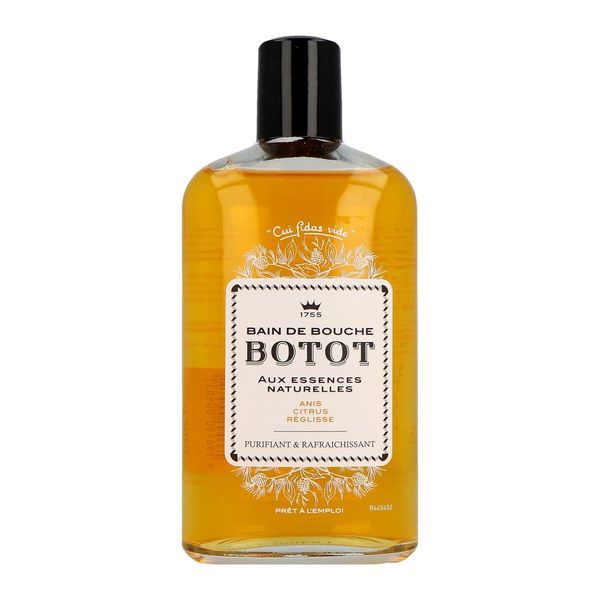 BOTOT BAIN DE BOUCHE Bain de bouche fluoré, jaune, fl 250 ml