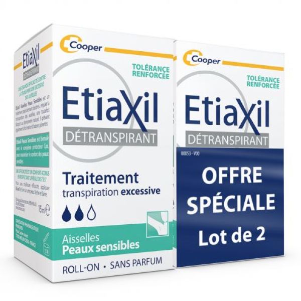 Etiaxil Detr Aisselles Peaux Sensibles Liquide Fl Roll-On 15 Ml Promo 2