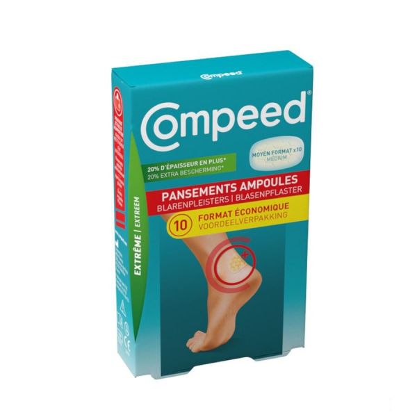 Compeed Pansements Ampoules Extreme Format Economique 4,2*6,8 Cm 10