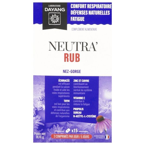 Dayang Neutra rub - 15 comprimés