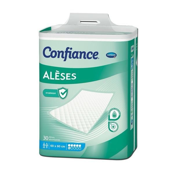 CONFIANCE ALESE 6G Alèse absorbante, intraversable à usage unique, sans latex, sac 30
