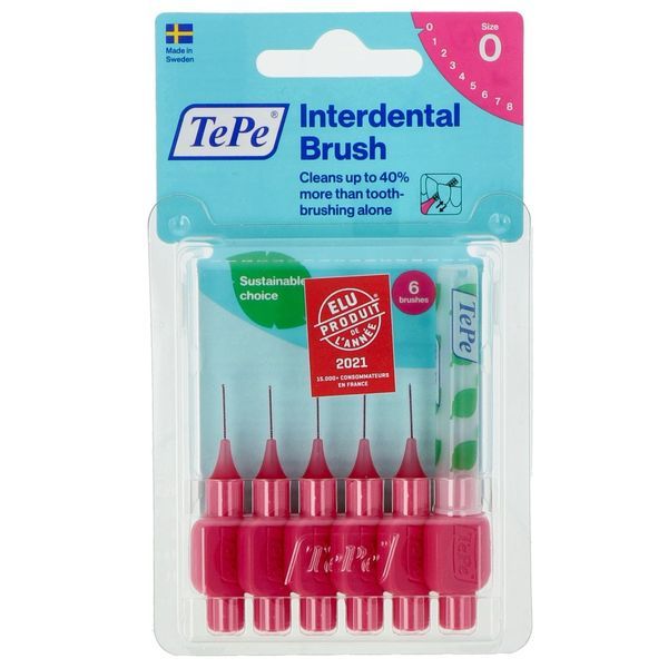 Tepe Interdental Brush 0,4Mm Rose (Brossette Interdentaire) Bros/Dent 6