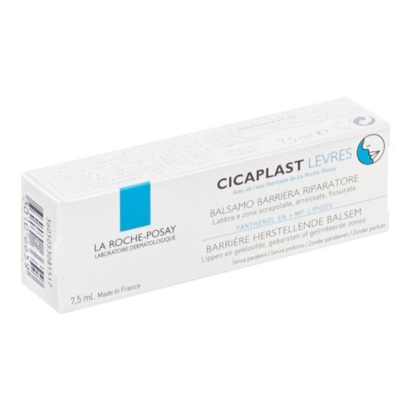 CICAPLAST LEVRES Baume barrière réparateur, tube à embout biseau 7,5 ml