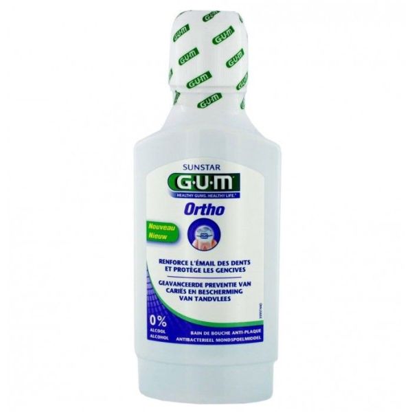 Gum ortho bain de bouche anti-plaque 300ml