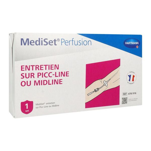 MEDISET PERFUSION ENTRETIEN SUR PICC LINE OU MIDLINE Set d'entretien de perfusion à domicile sur Picc Line ou Midline, unité