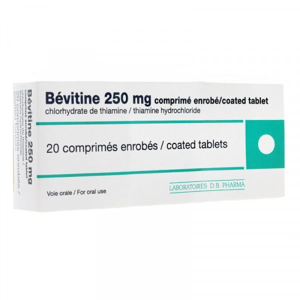 BEVITINE 250 MG COMPRIME ENROBE B/20